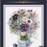 Набор для вышивания PANNA Золотая коллекция C-7159 БУКЕТ С АНЕМОНАМИ 31х37,5