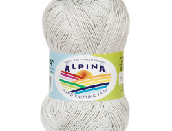 Пряжа ALPINA XENIA №053 серая 100% мерсеризованный хлопок 10 шт х 50 гр, 240 м +/- 10 м