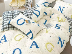 Постельное белье из сатина TANGO буквы 50х70 (2шт) 2-спальное