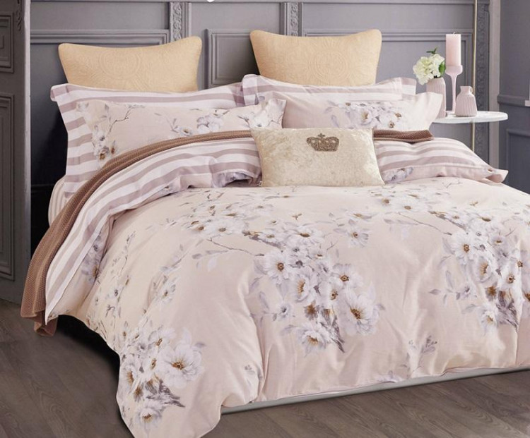 Постельное белье двухстороннее из твила TANGO ланторе 50х70 (1шт), 70х70 (1шт) 1,5-спальное