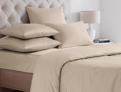 Пододеяльник из страйп-сатина SAILID ST-6-150х215 бежевый 150х215