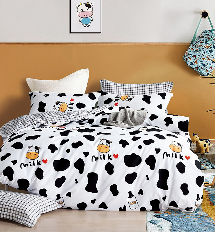 Постельное белье из сатина TANGO milk 50х70 (2шт) 1,5-спальное