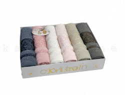 Набор кухонных полотенец махровых хлопковых KARVEN HM678 CIZGILI FITILLI V3 30х50 (6шт)