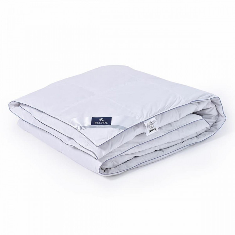 Одеяло кассетное из серого гусиного пуха BELPOL NOVA LIGHT 200х220 всесезонное