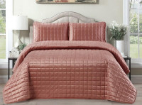 Покрывало с наволочками тонкое велюровое TANGO SAUVAGE SAV-12 240х260