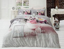 Постельное белье из 3D сатина KARVEN N034 ANDREA 50х70 (2шт) 1,5-спальное