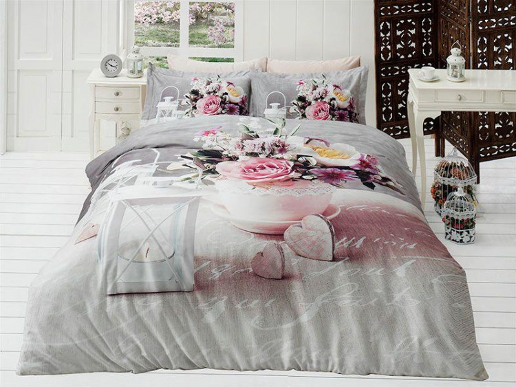 Постельное белье из 3D сатина KARVEN N034 ANDREA 50х70 (2шт) 1,5-спальное