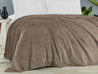 Плед из полиэстера KARVEN SUPER SOFT P942 MELINDA капучино 200х220