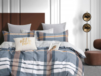 Постельное белье из твил-сатина в ПВХ TANGO кубрикс 50х70 (2шт) евро