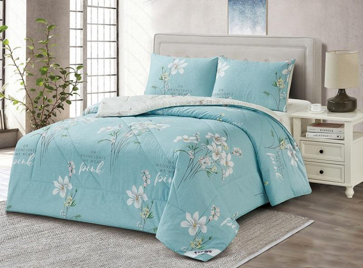 Постельное белье двухстороннее из твила с одеялом TANGO PRIMAVERA W-72 50х70 (2шт) евро