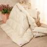 Одеяло детское пуховое кассетное Легкие Сны КАМЕЛИЯ шампань 110х140 теплое