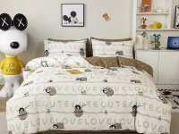 Постельное белье из сатина TANGO пингвины 50х70 (2шт) 2-спальное