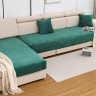 Набор накидок на диван из микрофибры TANGO SOFA зеленый 90х160 (1шт), 90х210 (1шт)