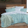 Постельное белье из фланели SAREV MAYON MAVI евро