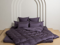 Постельное белье с простыней на резинке 180х200 GERMAN GRASS VIOLET BRILLIANT GRASS 50х70 (2шт), 70х70 (2шт) семейное