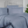Постельное белье из страйп сатина KARVEN N164-SS-014 INDIGO индиго 50х70 (2шт), 70х70 (2шт) семейное