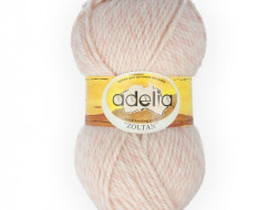 Пряжа ADELIA ZOLTAN №119 светло-розовая-белая 100% шерсть, 5 шт х 100 гр, 115 м +/- 5 м