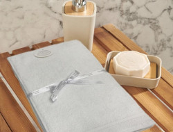 Набор кухонных полотенец махровых хлопковых KARVEN HM771 PETEK BORDUR DUZ beyaz 30х50 (6шт)