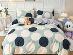 Постельное белье из сатина TANGO круги 50х70 (2шт) 2-спальное