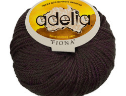 Пряжа ADELIA FIONA №531 темно-коричневая 50% шерсть, 50% акрил, 10 шт х 50 гр, 90 м +/- 3 м