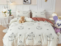 Постельное белье из сатина TANGO собачки 50х70 (2шт) 2-спальное