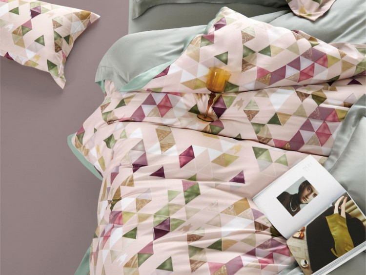 Постельное белье из тенсела люкс ASABELLA 1968-6 50х70 (2шт) и 70х70 (2шт) евро