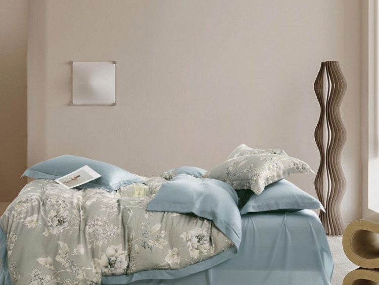 Постельное белье из тенсела люкс ASABELLA 2022-6 50х70 (2шт) и 70х70 (2шт) евро