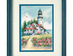 Набор для вышивания DIMENSIONS 65057 Живописный маяк 12x17 см