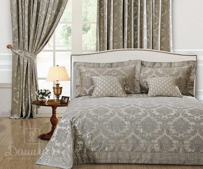 Покрывало с подушками и наволочками из жаккарда ASABELLA 50B-4H 240х260