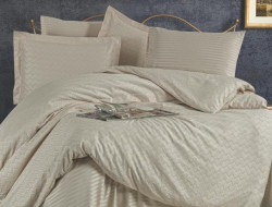 Постельное белье из бамбука KARVEN N065 ODESA капучино 50х70 (4шт) евро