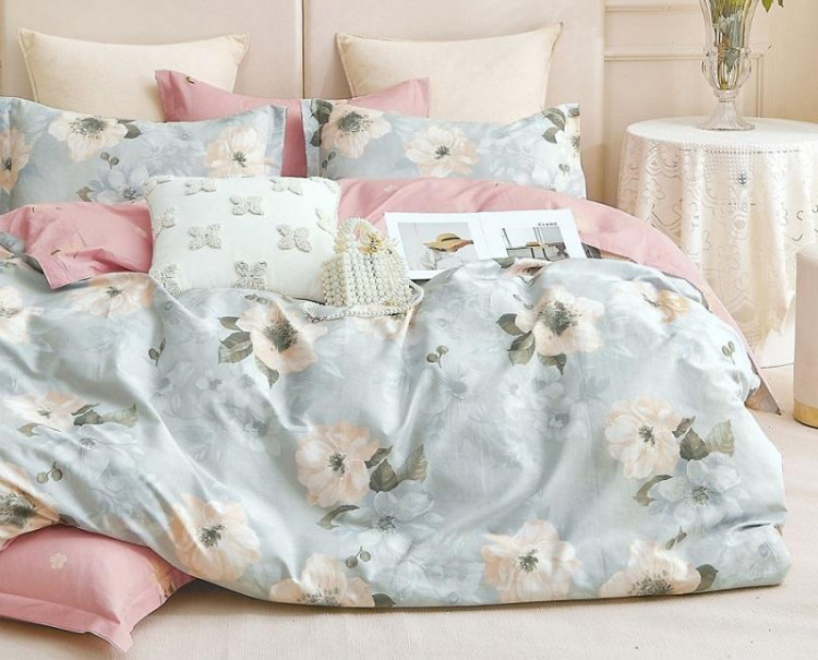 Постельное белье двухстороннее из твил-сатина SAILID BP-131-1 1,5-спальное