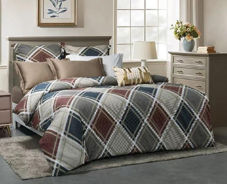 Постельное белье из печатного сатина SAILID B-223-4 семейное