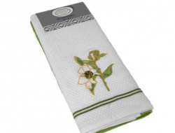 Набор кухонных полотенец хлопковых KARVEN HM770 ASKILI MUTFAK yesil-beyaz V4 40х60 (2шт)