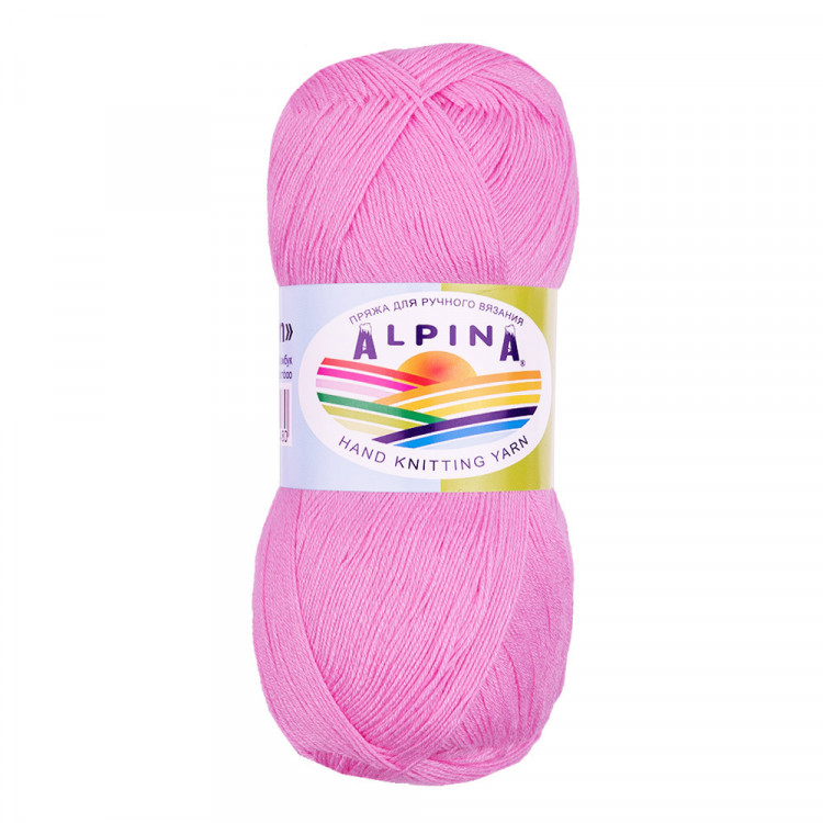 Пряжа ALPINA VIVEN №12 розовая 100% бамбук 10 шт х 50 гр, 405 м +/- 15 м