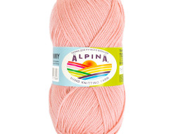 Пряжа ALPINA TOMMY №016 ярко-розовая 100% микнес 10 шт х 50 гр, 130 м +/- 10 м
