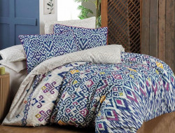 Постельное белье из фланели SAREV FANCY N294 ELIYAS V1-MAVI 50х70 (1шт) 1,5-спальное