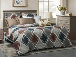 Постельное белье из печатного сатина SAILID B-223-1 1,5-спальное