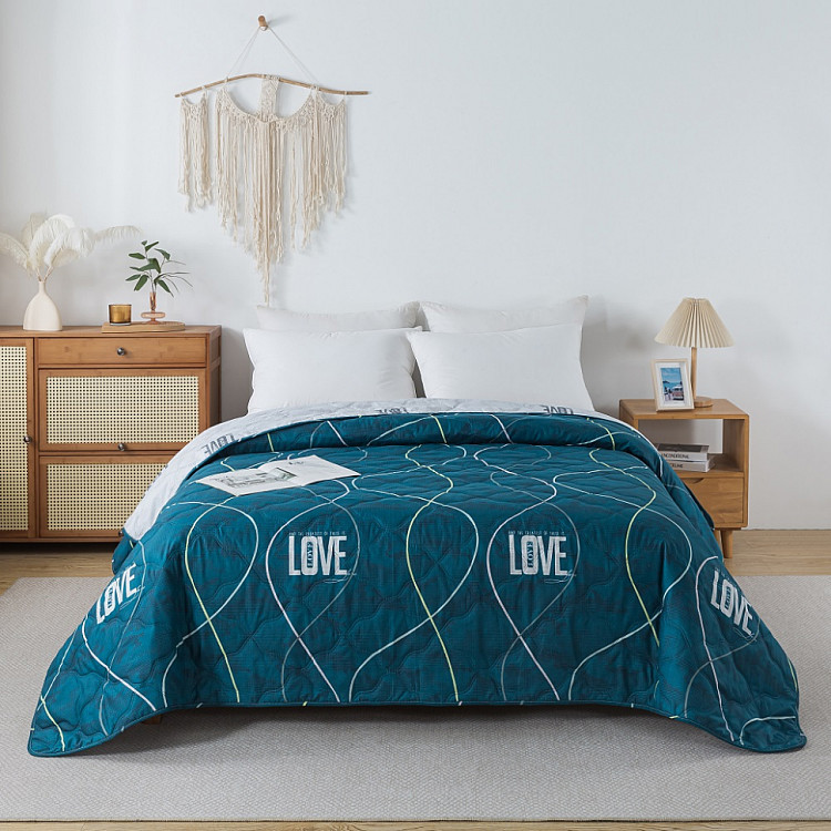 Покрывало стеганое из полисатина TANGO SIESTA Love 160х220