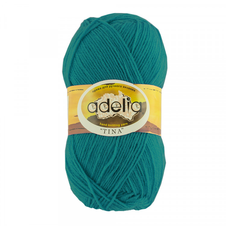 Пряжа ADELIA TINA №059 морская волна 100% акрил, 5 шт х 100 гр, 308 м +/- 10 м