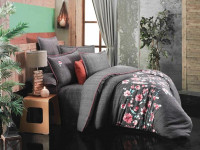 Постельное белье из фланели SAREV FANCY N294 SIVA V1-SIYAH 50х70 (1шт) 1,5-спальное