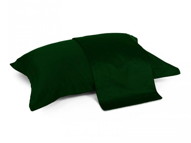 Набор наволочек сатиновых TANGO LIFESTYLE JT-62 темно-зеленый 50х70 (2шт)