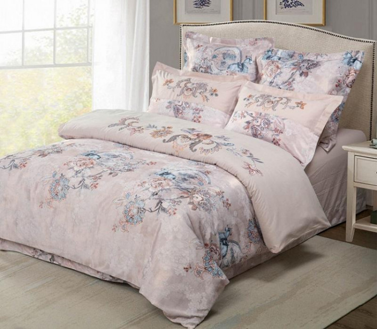 Постельное белье из сатина с вышивкой SAILID D-213-4 семейное