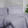 Постельное белье из страйп сатина KARVEN N162-SS-002 LILA сиреневое 50х70 (1шт), 70х70 (1шт) 1,5-спальное