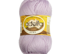 Пряжа ADELIA AURA №010 светло-сиреневая 100% акрил, 10 шт х 50 гр, 250 м +/- 5 м