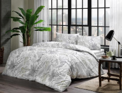 Постельное белье из ранфорса TAC RANFORCE JAMIE серое 1,5-спальное