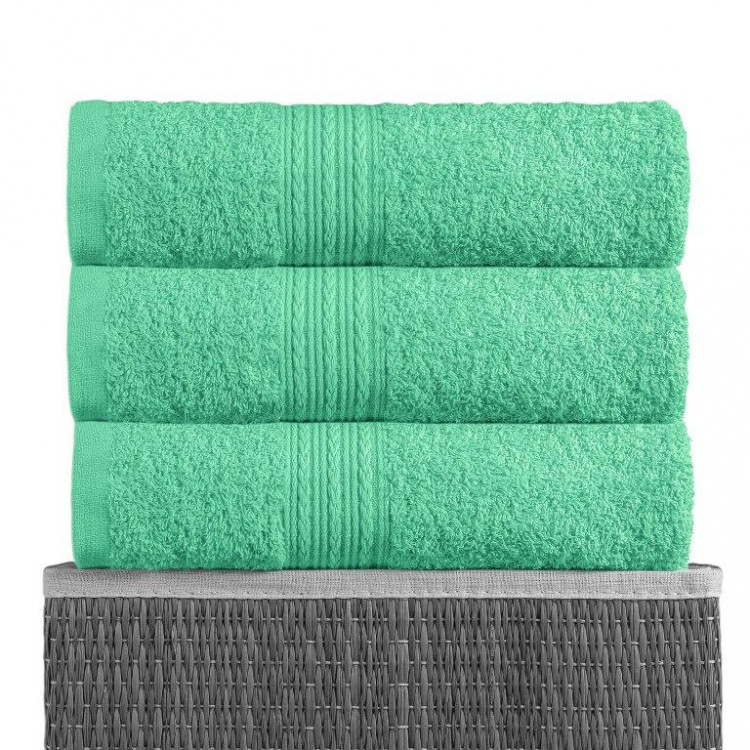 Полотенце махровое BAYRAMALY светло-зеленое 50х90