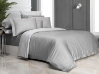 Постельное белье из сатина де люкс SAREV 300TC N235 ADAM V5-A-GRI 50х70 (4шт), 40х40 (1шт) евро