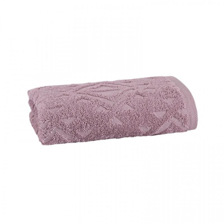 Полотенце махровое TAC JACQUARD LILAC сиреневое 70х140