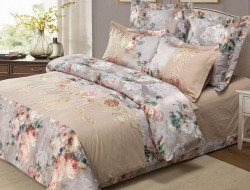 Постельное белье из сатина с вышивкой  SAILID D-216-3 евро