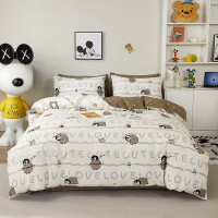 Постельное белье из сатина TANGO пингвины 70х70 (2шт) 1,5-спальное